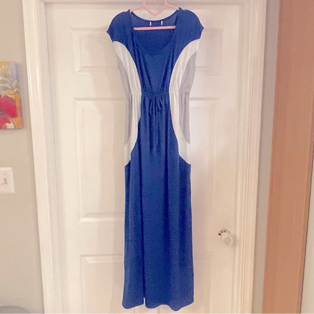 Summer maxi dress elastic waist size L-XL